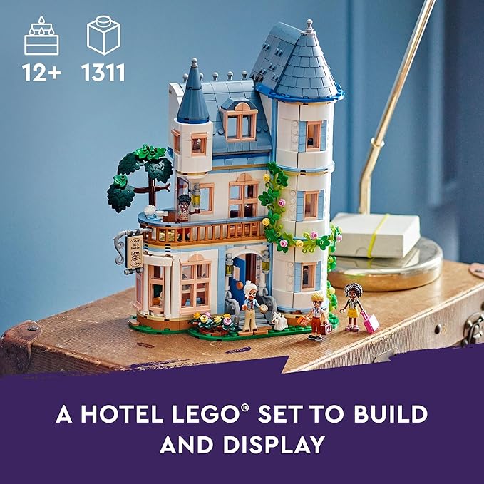 LEGO Friends Castle Bed and Breakfast Hotel Building Toy - Pretend Play Toy Figures &amp Playsets for Girls &amp Boys Ages 12+ Years - Gift for Kids W/Mini-Dolls - 42638