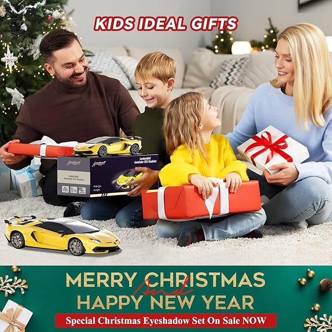 Remote Control Car for Lamborghini Officially Licensed 1:16 Scale Lambo Hobby Rc Cars with Headlight 2.4GHz Race Car Toys for Boy Girl 4-12 Years Old 12Km/h Birthday Gift