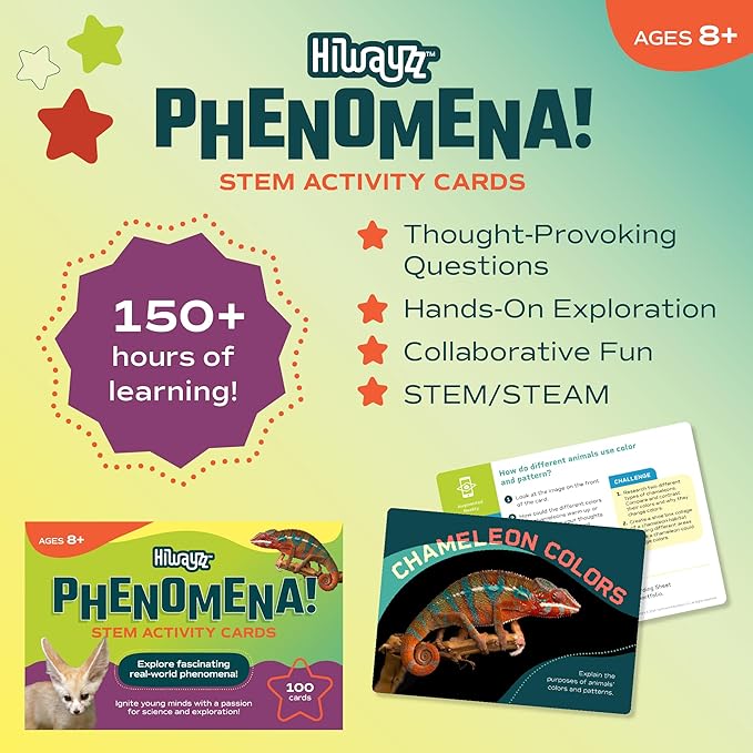 STEM Activity Cards Ages 8+ | 100 Cards for Classroom Activities | Over 150 Hours of Hands-On Science Exploration | Teacher Must-Haves