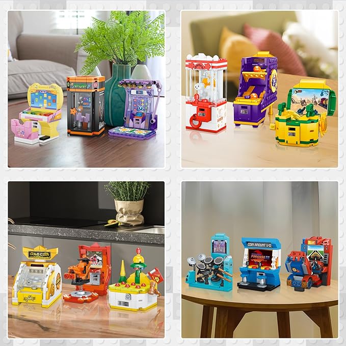 JMBricklayer Friend Game Console Building Set 2013412 in1 Mini Game Console Collectible Model Building Christmas Party Favors for Goodie Bags Classroom Prizes Birthday Gifts for Girls Boys