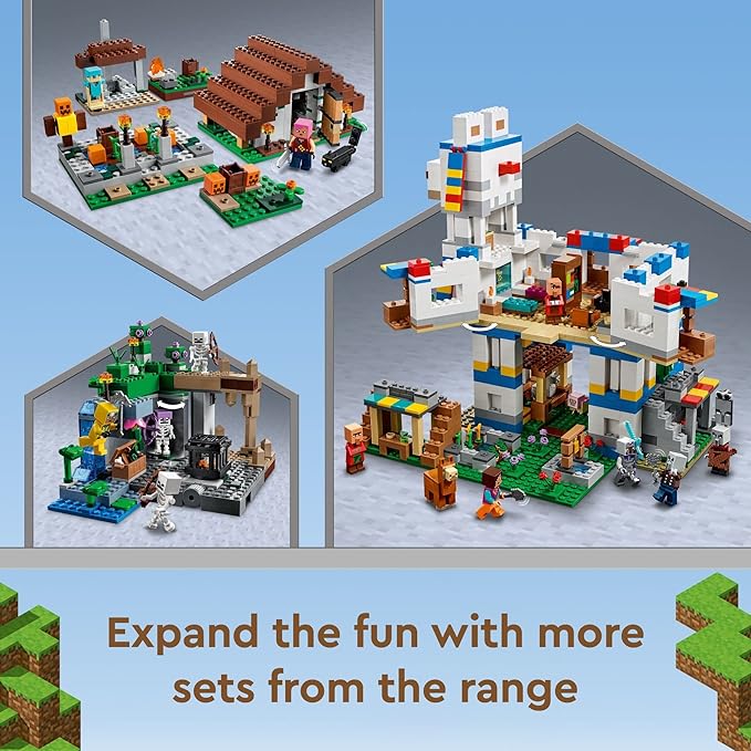 LEGO Minecraft The Abandoned Village Building Kit 21190 Minecraft Zombie Toy Set Gift Idea for Kids Girls Boys Age 8+ Featuring Game Figures Including Zombies and Zombie Hunters with Accessories