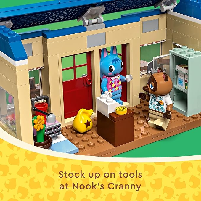 LEGO Animal Crossing Nook’s Cranny &amp Rosie's House Buildable Video Game Toy for Kids Includes 2 Animal Crossing Toy Figures Birthday Gift Idea for Girls and Boys Aged 7 and Up 77050