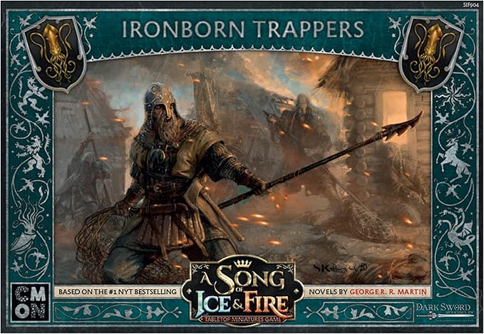 CMON A Song of Ice and Fire Tabletop Miniatures Ironborn Trappers Unit Box - Deadly Ambush Masters Strategy Game for Adults Ages 14+ 2+ Players 45-60 Minute Playtime Made by CMON