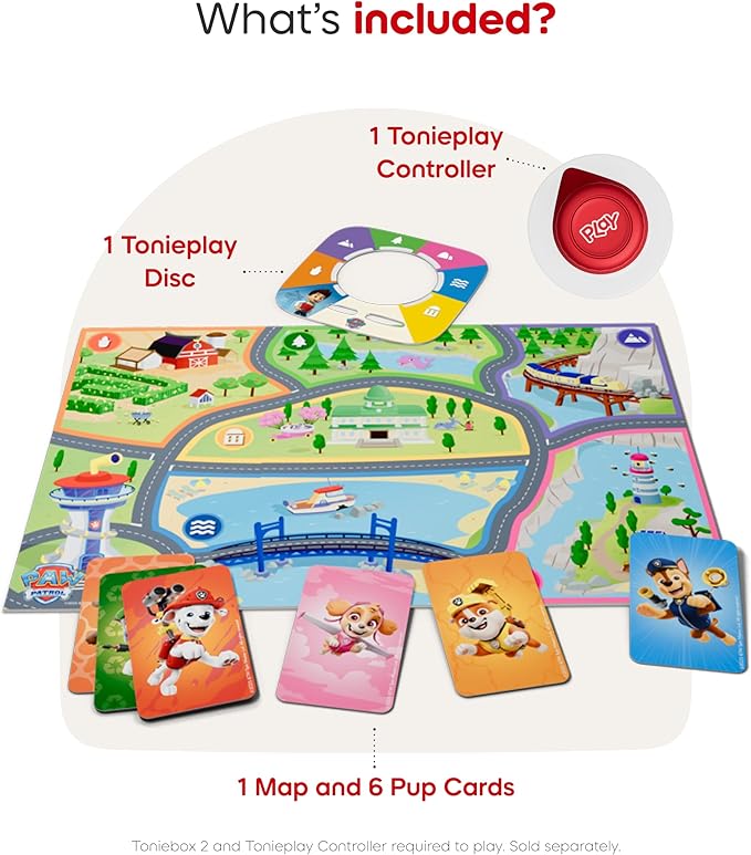 Tonies PAW Patrol: Adventure Bay Rescue Heroes Tonieplay Story Game + Controller [Requires Toniebox 2]