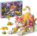 JOJO&ampPeach Cat and Flower Building Toy Set for Girls Animals Plant Model Ideas Birthday Gift for Women Adults Teens Girlfriend Mom Wife Age 8 9 10 11 12+ (1038 Pieces)