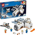 LEGO City Space Lunar Space Station 60227 Space Station Building Set with Toy Shuttle Detachable Satellite and Astronaut Minifigures Popular Space Gift (412 Pieces)