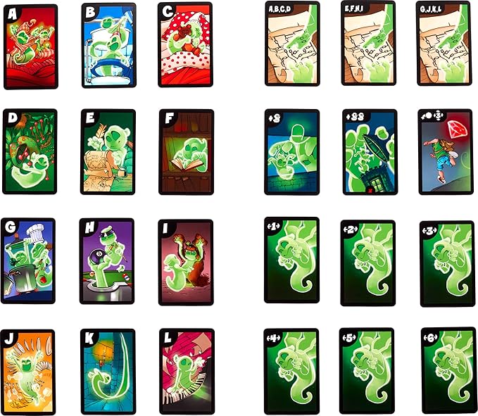 Mattel Games Ghost Fightin’ Treasure Hunters Anniversary Edition Board Game Cooperative Family Game with Two Ways to Play Including a One vs. All Mode for 2-5 Players