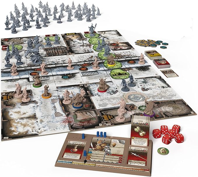 CMON Zombicide White Death Board Game - Battle The Undead Siege in The Frozen North! Cooperative Strategy Game with Tabletop Miniatures Ages 14+ 1-6 Players 1 Hour Playtime