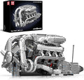 Mould King V8 Twin-Turbo Engine Model Kit That Runs Mini Engines Building Blocks Set for Adults with Battery and Motor Engineering Construction STEM Toy for Teens(2899 PCS)