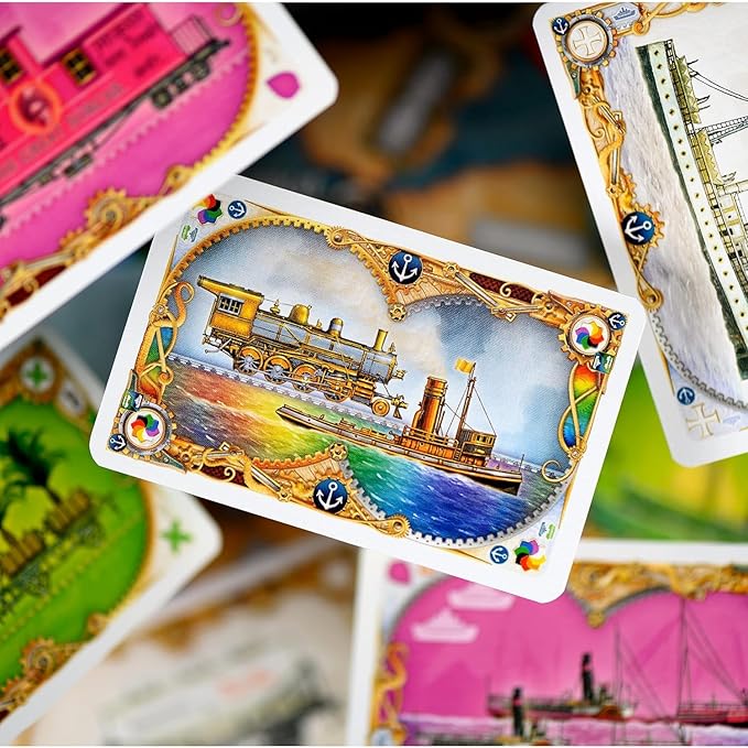 Asmodee Ticket to Ride Rails &amp Sails Board Game - Train Route-Building Strategy Game Family Fun for Kids &amp Adults Ages 10+ 2-5 Players 90-120 Minute Playtime