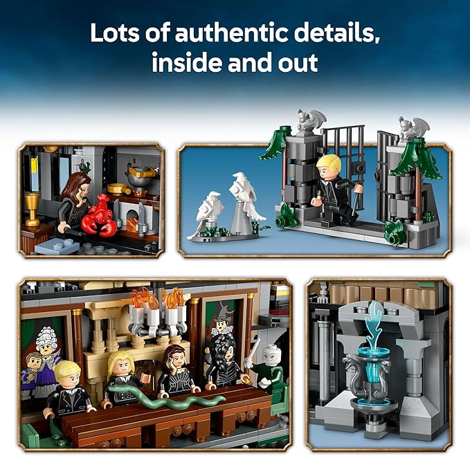 LEGO Harry Potter Malfoy Manor Building Set - Harry Potter Toy for Boys &amp Girls Ages 10+ - Collectible Kids Toy for Fans - Includes 9 Minifigures - 76453