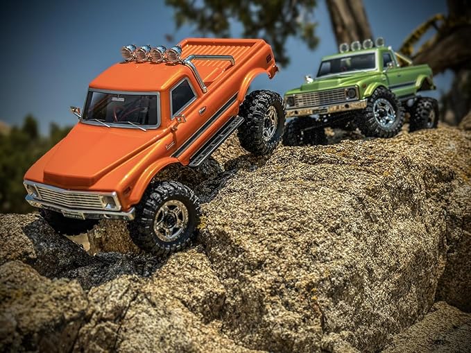 HOBBYPLUS CR18P EVO 2 Rock RC Crawler - 1/18 Scale Mini RC Crawler with Two-Speed Transmission All-Metal Gears Evolved EVO Platform Ready-to-Run Distinctive Styling Convoy Hugger Orange