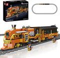 Mould King 12046 Steampunk Train Building Set Western Train with Track Buildable Model with Battery Display Model Toy for Adults Collection Enthusiasts (1954 Pieces)