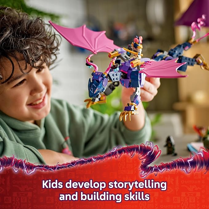 LEGO NINJAGO Rontu The Master Dragon Building Toy - Dragons Rising Model Building Kit for Boys &amp Girls Ages 7+ - Kids Toy W/ 4 Ninja Minifigures &amp Dragon Figurine - Gift Idea for Birthdays -