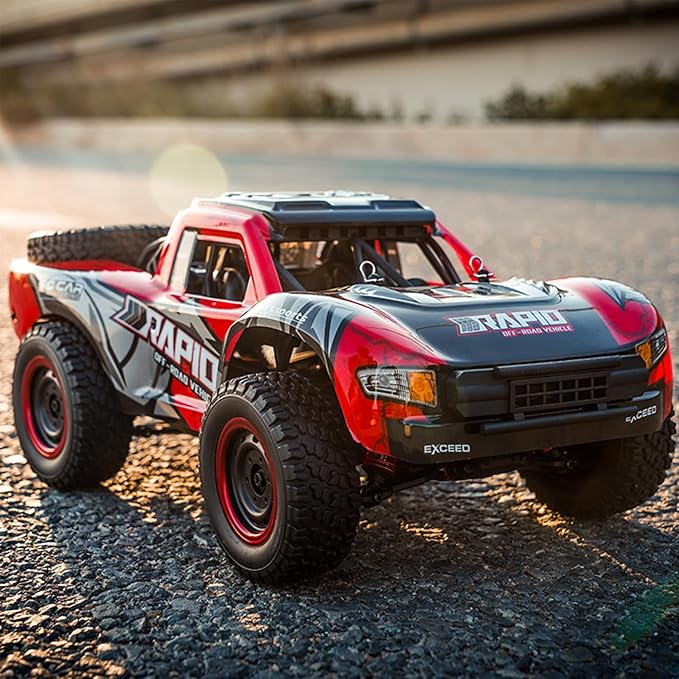 RC Cars 1:14 RC Truck 30 MPH 4WD Remote Control Car All Terrain Trophy Car for Adults Boys Teens Fast 50 Mins Play Off-Road RC Buggy Big Short Course Monster Truck with 2 Batteries (RTR)