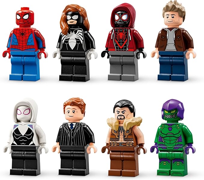LEGO Marvel Spider-Man vs. Oscorp Building Toy - Pretend Play Set W/8 Toy Minifigures for Boys &amp Girls Ages 10+ - Super Hero Building Blocks for Preteens Idea for Birthdays - 76324