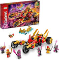LEGO NINJAGO Kai’s Golden Dragon Raider Multi-Terrain Car Toy 71773 with Kai and Zane Minifigures Building Set for Kids Ages 8 Plus