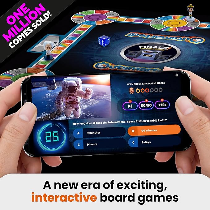 Outsmarted Ultimate Edition - 10 Exciting Bonus Categories | Kids Teens &amp Adults | Next-Level Game Night for Family &amp Friends | 2–24 Players | Age 8+ | 10000+ Questions | 2026 Edition