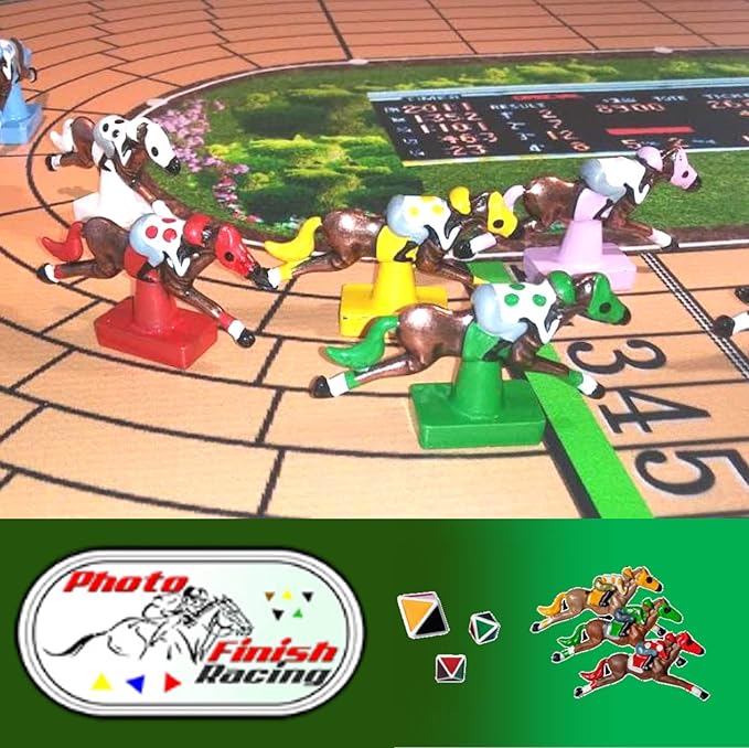 Horse Racing Board Game | Best New Fun Parlor Party Game | Lane Changing and Frequent Photo Finishes