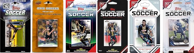 C &amp I Collectibles MLS Philadelphia Union 6 Different Licensed Trading Card Team Sets