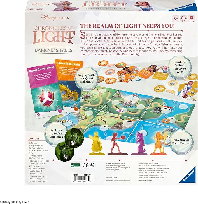 Ravensburger Chronicles of Light Darkness: Falls Disney Family Board Game for Ages 8 and Up - MESH Accredited