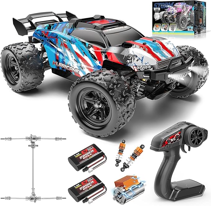 RC Cars 1:18 Entry-Level RC Car for Adults &amp Boys All-Metal drivetrain Off-Road RC Racing Truck 40 km/h Carros de Control Remoto 4x4 with 2 Batteries Fast Remote Control Car for Adults