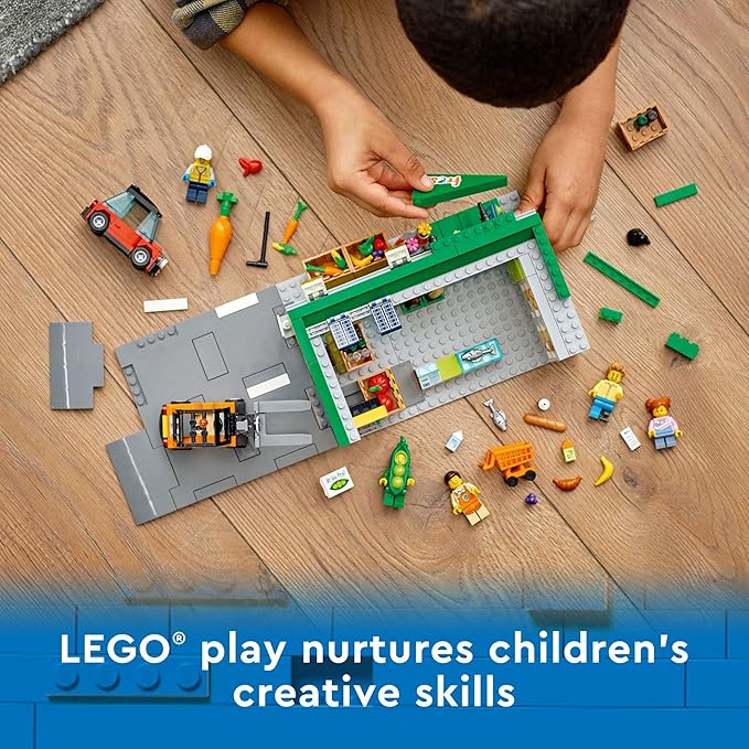 LEGO My City Grocery Store 60347 Building Toy Set for Girls Boys and Kids Ages 6+ (404 Pieces)