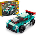 LEGO Creator 3 in 1 Street Racer Car Rebuildable Kit Transforms to a Muscle Car Hot Rod or Race Car Toy Great Model Car Toy Gift for Boys and Girls Age 7+ Years Old 31127