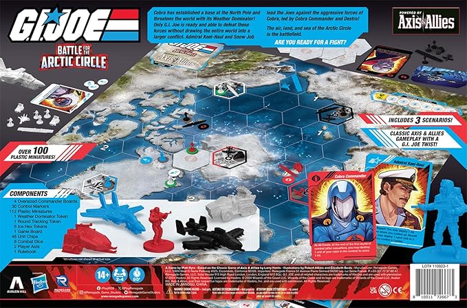 Renegade Game Studios G.I. Joe Board Game: Battle for the Arctic Circle Axis &amp Allies Strategy