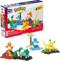 MEGA Pokémon Building Toys Set Kanto Region Team with 130 Pieces 4 Poseable and Articulated Characters 2 Inches Tall for Kids
