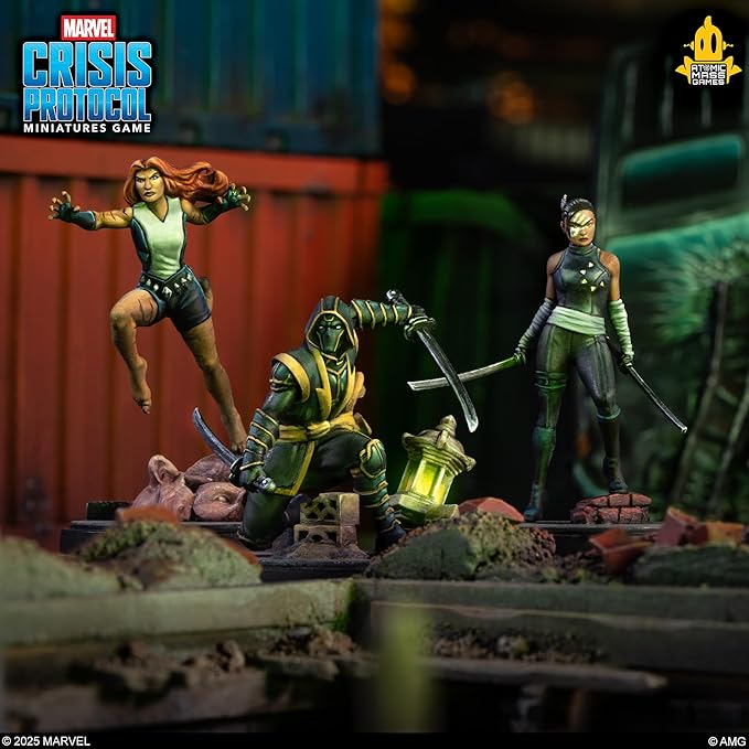 Asmodee Marvel: Crisis Protocol Echo Ronin &amp Tigra Character Pack - Agile Martial Artists &amp Mystical Fighter Tabletop Superhero Game Ages 14+ 2 Players 90 Min Playtime