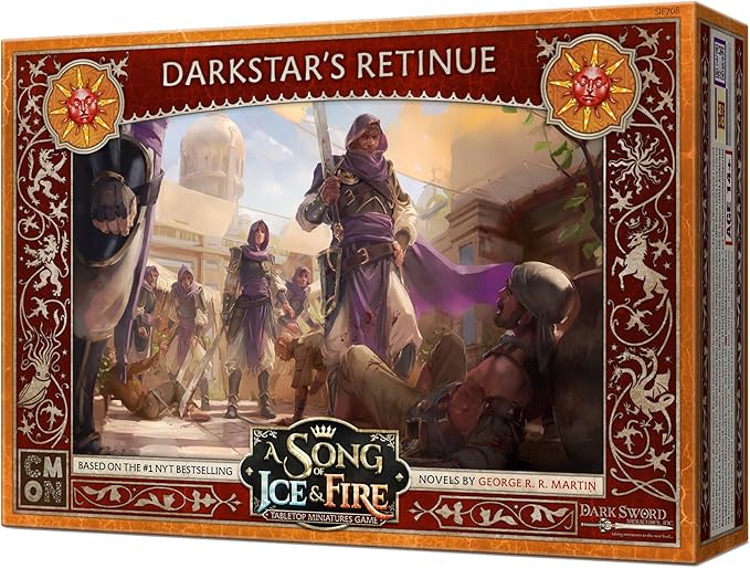 A Song of Ice and Fire Tabletop Miniatures Game Darkstar Retinue Unit Box - Lethal Warriors for Strategic Warfare Strategy Game for Adults Ages 14+ 2+ Players 45-60 Minute Playtime Made by CMON