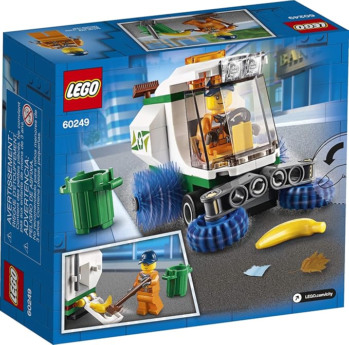 LEGO City Street Sweeper 60249 Construction Toy Cool Building Toy for Kids (89 Pieces)