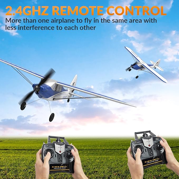 RC Plane Sport Cub 500 S2 RC Airplane RTF 4 CH Remote Control Airplane with Gyro Stabilization System&amp One Key Aerobatic Ready to Fly for BeginnersAdults