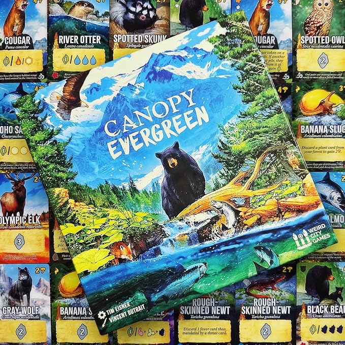 Canopy Evergreen - Strategy Board Game - for 1 to 4 Players and Ages 10+