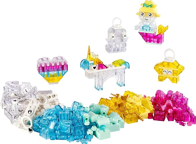 LEGO 11040 Classic Wow Idea Box Clear Color Toy Birthday Present Blocks Educational Girls Boys Children 5 6 7 8 Pretend Play Pretend Play