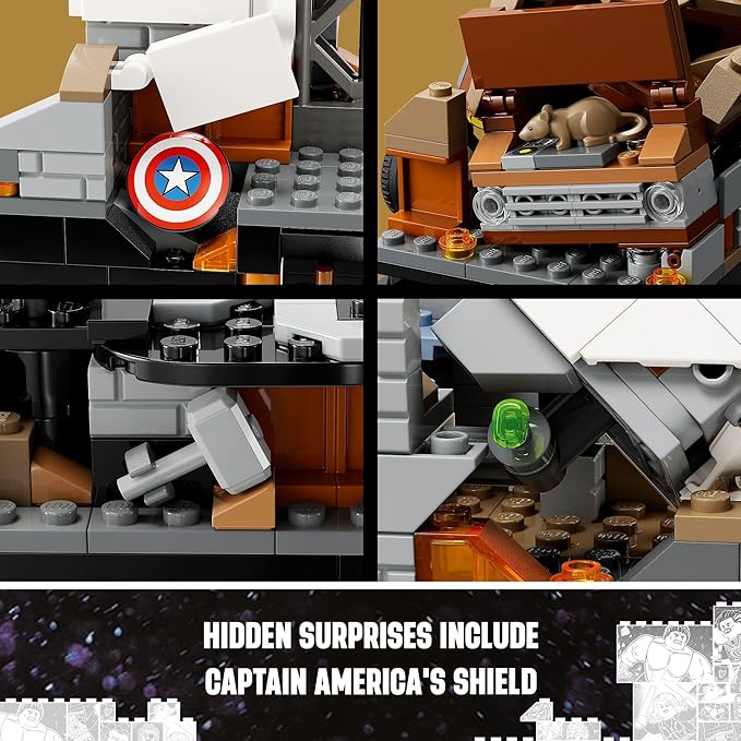 LEGO Marvel Endgame Final Battle Avengers Model for Build and Display Collectible Marvel Playset with 6 Minifigures Including Captain Marvel Shuri and Wanda Maximoff Marvel Fan Gift Idea 76266