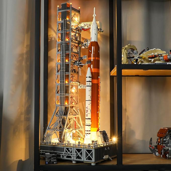 BRIKSMAX Light Kit for Lego-10341 NASA Artemis Space Launch System- Compatible with Lego Icons Rocket Launch Tower Building Set- Not Include Lego Set