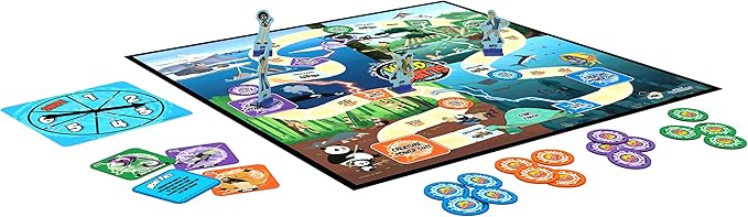 Pressman Wild Kratts Race Around the World Board Game Multicolor 5