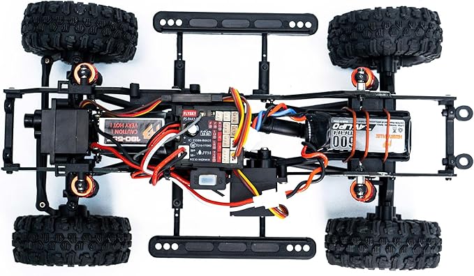 HOBBYPLUS CR18P EVO 2 Rock RC Crawler - 1/18 Scale Mini RC Crawler with Two-Speed Transmission All-Metal Gears Evolved EVO Platform Ready-to-Run Distinctive Styling Convoy Hugger Orange