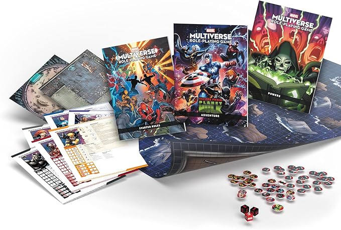 CMON Marvel Multiverse RPG: Escape from Planet Hulk Starter Set - Action-Packed Superhero Roleplaying Game Strategy Game for Kids &amp Adults Ages 12+ 2-7 Players 4 Hour Playtime