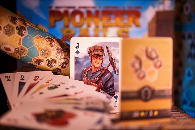 Pioneer Rails Base Game by Dranda Games Strategy Board Game for 1 to 80 Players and Ages 12+