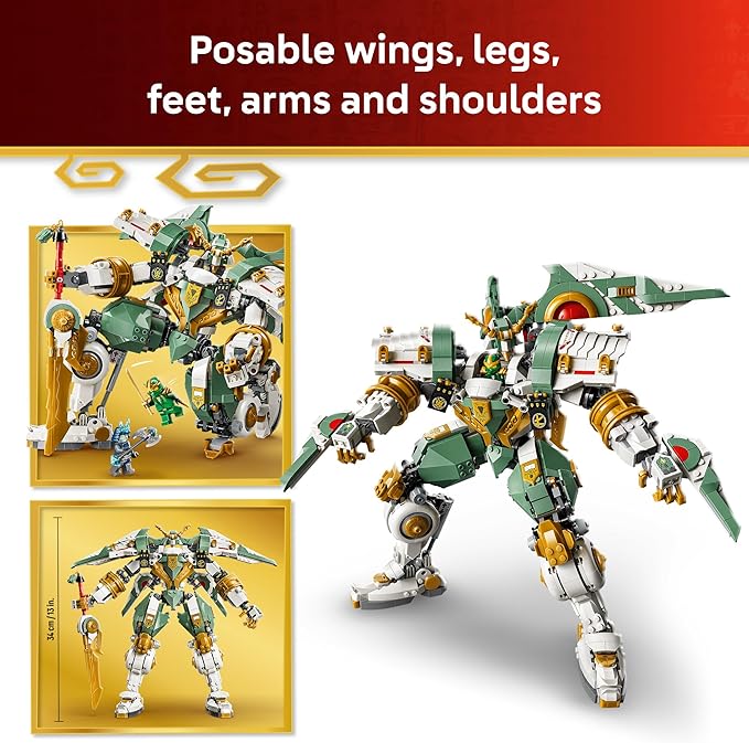 LEGO NINJAGO Lloyd's Titan Mech 15th Anniversary Building Toy - Collectible Mech Set for Boys &amp Girls Ages 14+ - Display as Bedroom Decor - Gift for Birthdays - 71860