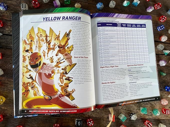 Renegade Game Studios Power Rangers RPG Core Rulebook: Full-Color Hardcover Tabletop Roleplaying Game