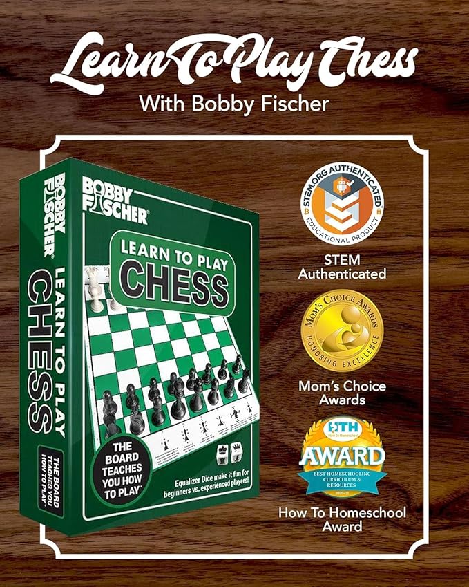 Bobby Fischer® Learn to Play Chess Set Board Game (12 Count)