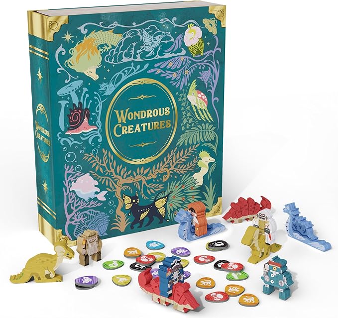 Wondrous Creatures Board Game – Worker-Placement &amp Tableau Building Strategy Game for 1-4 Players Ages 14+ | 40-80 Min Playtime | Build Creature Combos &amp Experience a Magical World