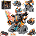 STEM Building Toys for Kids 6-14 5in1 STEM Robot Building Kit for Kid Remote &amp APP Controlled Tank Bulldozer Robot Building Blocks Set Birthday Xmas Gifts Ideas for Boys Girls (689PCS)