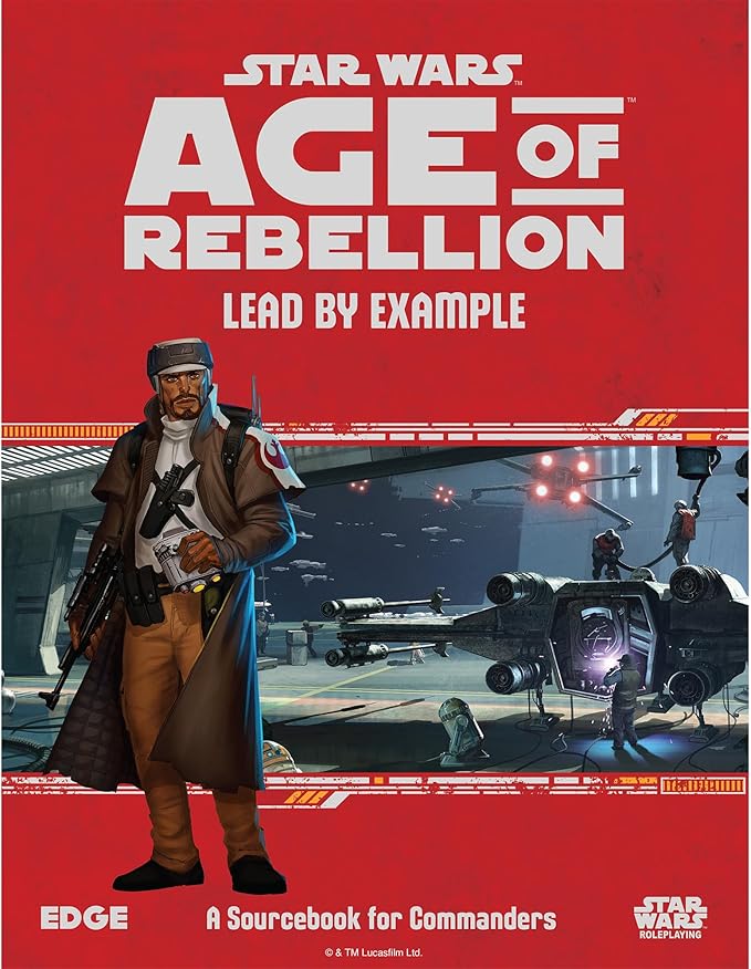 Asmodee Star Wars: Age of Rebellion Roleplaying Game Lead by Example SOURCEBOOK - New Specializations Species &amp Mass Combat Rules RPG for Teens &amp Adults Ages 14+ 3-5 Players