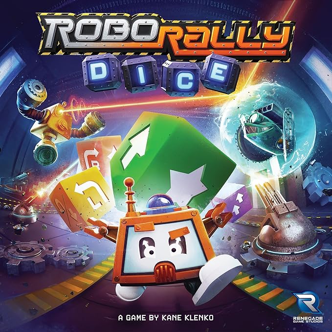 Renegade Game Studios Robo Rally Dice Board Game - Robot Racing Strategy Competitive Multiplayer 2-4 Players 30-45 Min