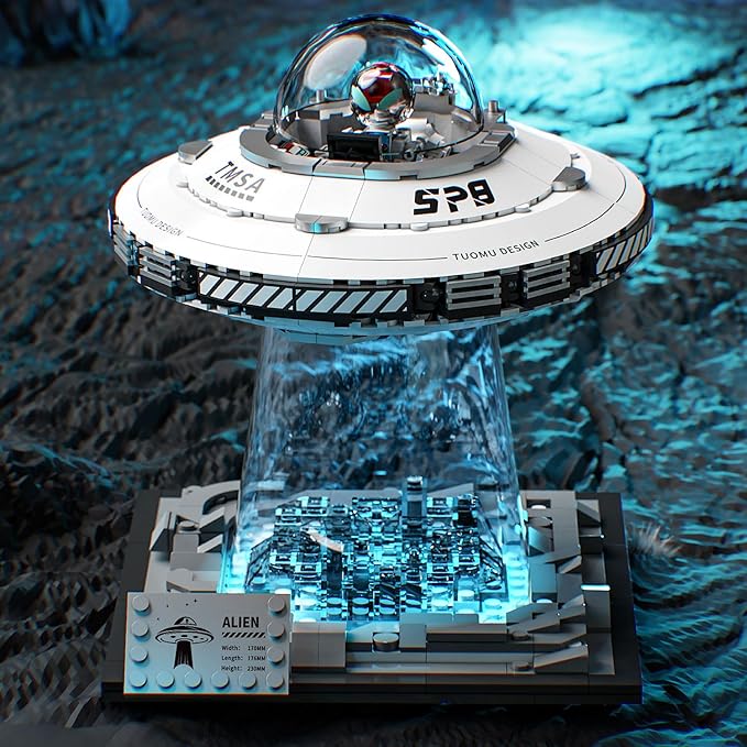 Space UFO Spaceship Building Sets Galaxy Interstellar Spaceship SetsCollection Creative Star Spaceship Building Kit for Animation Fansfor Boys and Gril Age 8-12